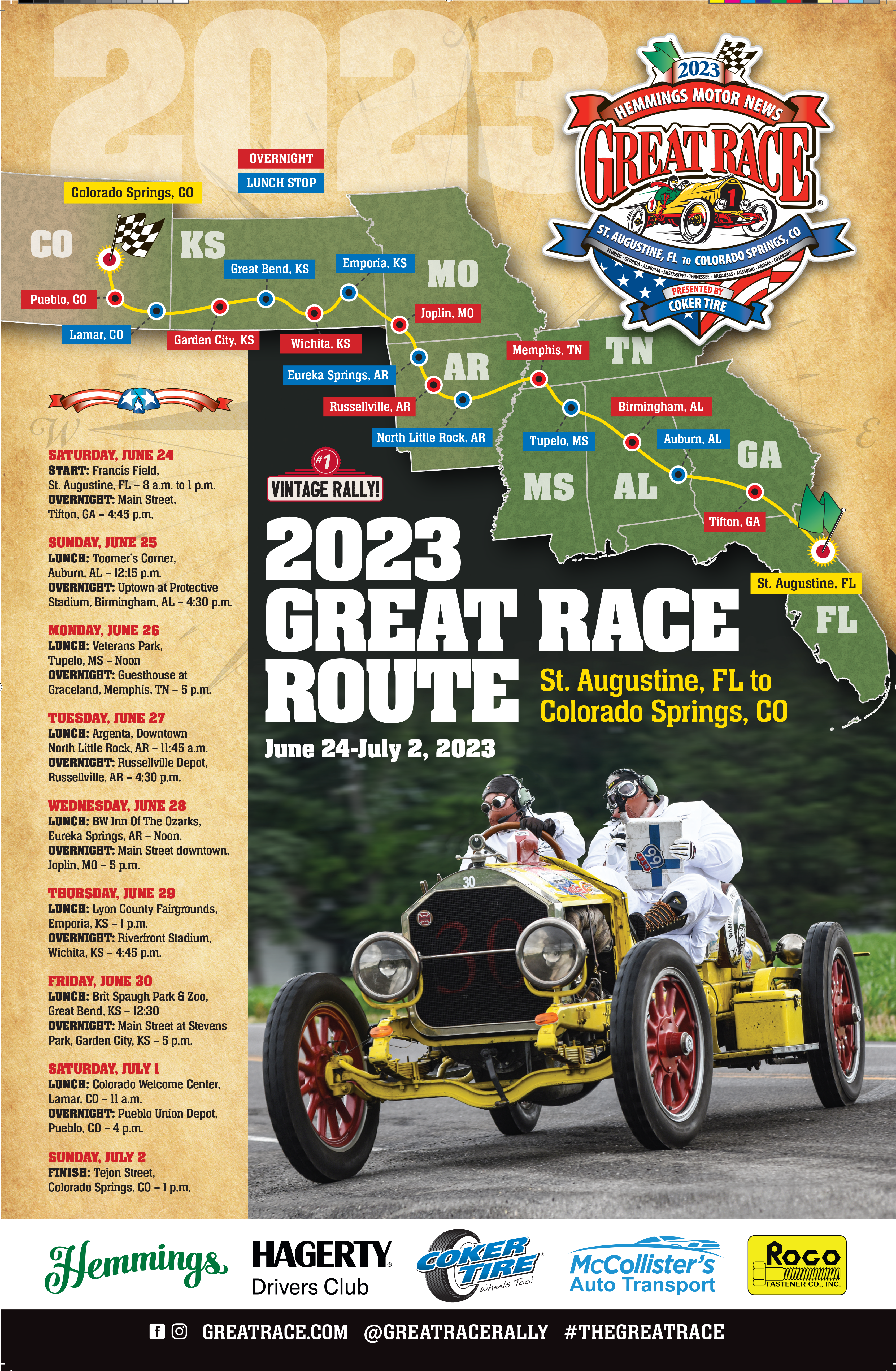 Great Race 2023 Route